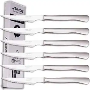 Arcos Steakmesser Set mit 6 Teilen aus Edelstahl