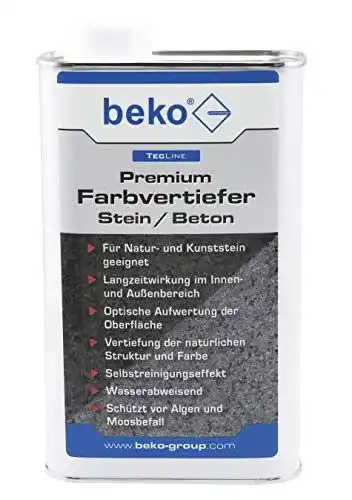 Farbvertiefer für Naturstein und Beton von beko TecLine, 1 Liter