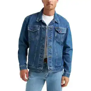 Jeansjacke für Herren von Wrangler im Western-Stil, ungefüttert