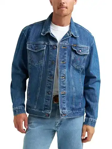 Jeansjacke für Herren von Wrangler im Western-Stil, ungefüttert