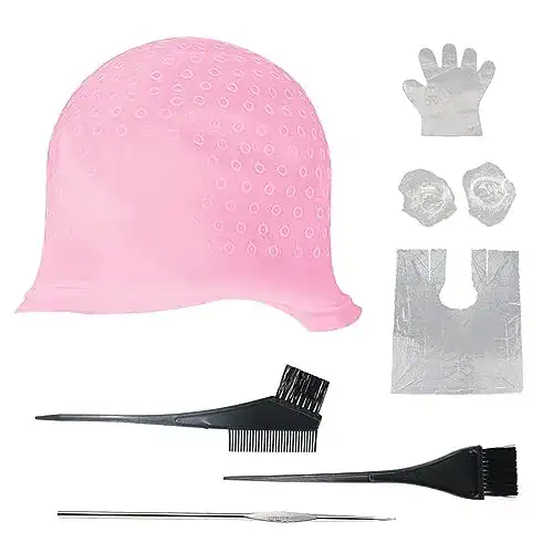 Silikon Strähnchenhaube Set von Skhaovs mit Zubehör