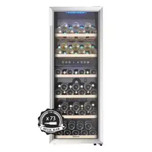 Einbau-Weinkühlschrank Kalamera 2 Zonen für 73 Flaschen