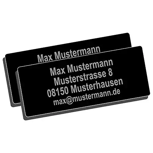Drohnenkennzeichen Gravierwerkstatt Salomon 2X Micro 25x10mm