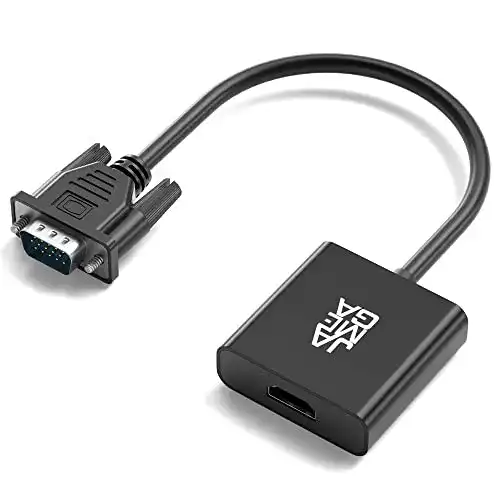 VGA zu HDMI Adapter Jamega mit Audio-Unterstützung und 1080P Auflösung
