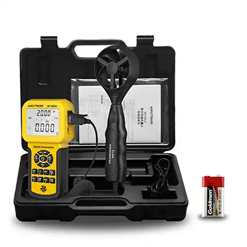 Windmesser Aoputtriver Anemometer USB Handdigital mit LCD-Display