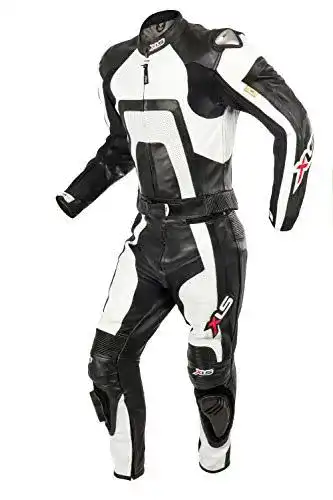 Motorrad Lederkombi XLS Zweiteiler in Schwarz