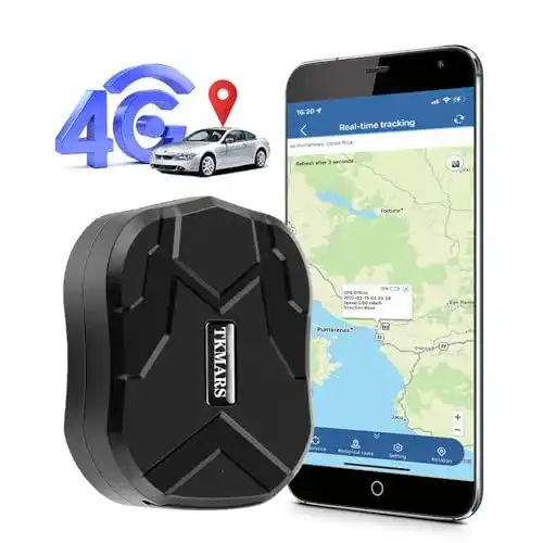 Fahrrad GPS Tracker TKMARS 4G LTE mit starkem Magnet und langer Akkulaufzeit