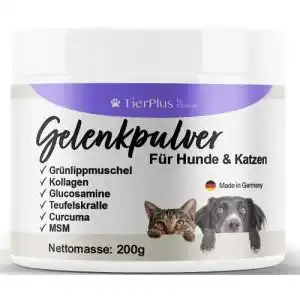 Gelenkpulver für Hunde und Katzen mit Grünlippmuschel und MSM