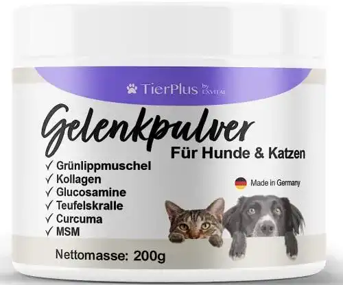 Gelenkpulver für Hunde und Katzen mit Grünlippmuschel und MSM