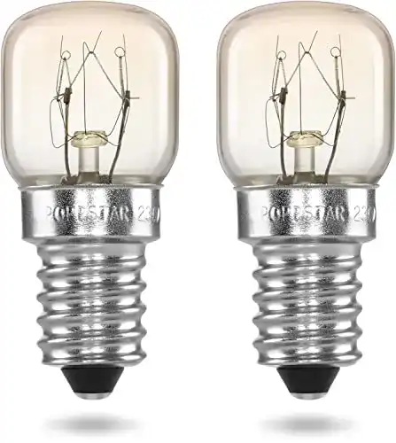 Backofenlampe Poppstar E14 15W hitzebeständig bis 300 Grad