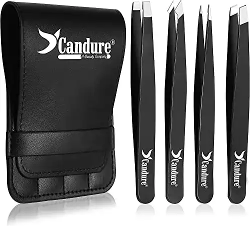Candure Pinzette Set zur Augenbrauenpflege – Präzision und Vielseitigkeit