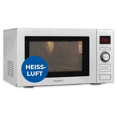 Exquisit Mikrowelle mit Grill und Heißluft, 25 Liter