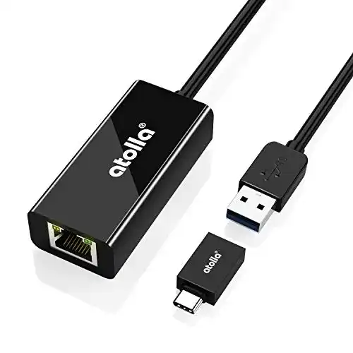 Atolla USB LAN Adapter, USB 3.0 zu RJ45 Gigabit Ethernet