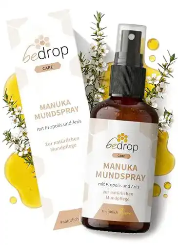 Mundspray bedrop Propolis Halsspray mit Manuka Honig und Anis