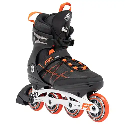 K2 Herren Inline Skates F.I.T. 80 ALU in Schwarz-Rot