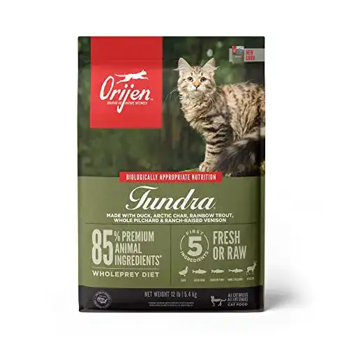 Orijen Tundra Katzenfutter 5,4 kg – Getreidefreies Futter für Katzen