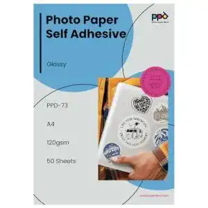 Stickerpapier PPD 50 Blatt A4 Inkjet Fotopapier 120g glänzend