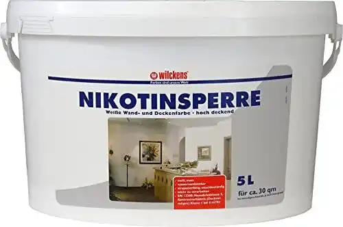 Nikotinsperre Wilckens Samtmatt 5 l – Weiße Dispersionsfarbe
