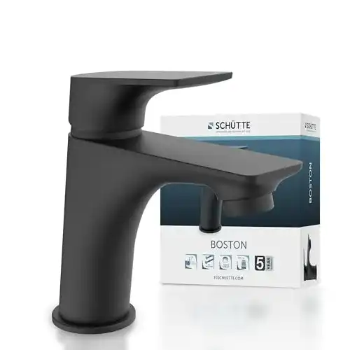 Schütte 33216 Boston Wasserhahn Bad Schwarz Matt