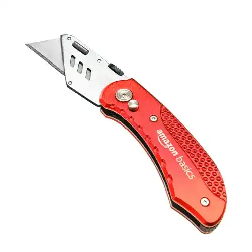 Teppichmesser von Amazon Basics – Universalmesser mit Aluminiumgehäuse