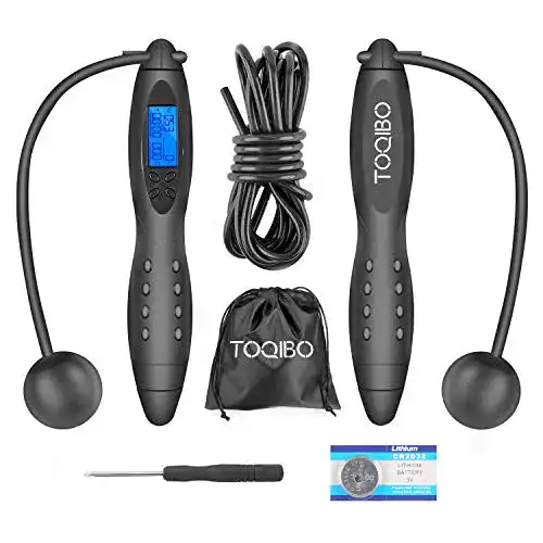 Springseil mit Zähler von TOQIBO – Verstellbares Speed Rope