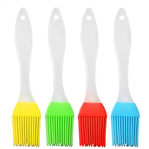 Grillpinsel aus Silikon im 4er Set in verschiedenen Farben
