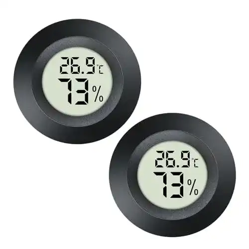 Mini Digitalthermometer und Hygrometer im 2er-Pack von JEDEW