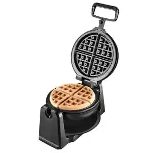 Kalorik Waffeleisen drehbar aus Edelstahl mit 1000 W und Antihaftbeschichtung