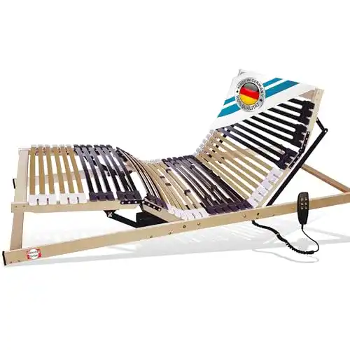 Lattenrost 90 x 200 cm mit 7-Zonen-Technologie und 42 Federleisten