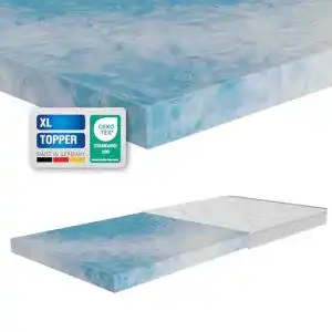 Kaltschaumtopper 160×200 cm mit H4 Härtegrad Comfort XL 10 cm