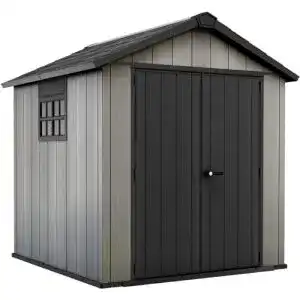 Keter Gerätehaus Oakland 757 in Grau mit 8,4 m³ Stauraum