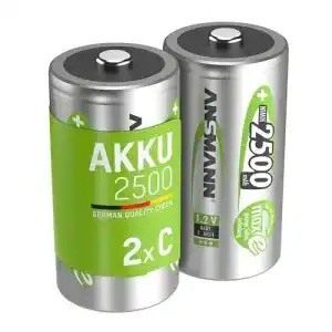 Ansmann Baby C Akku NiMH 2500 mAh 1,2 V (2 Stück) wiederaufladbar