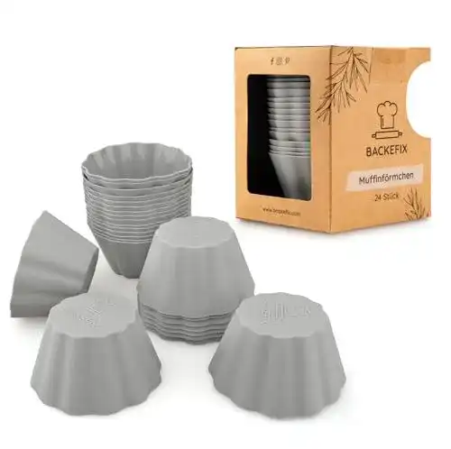 Silikon Muffinform 24er Set für einfaches Backen