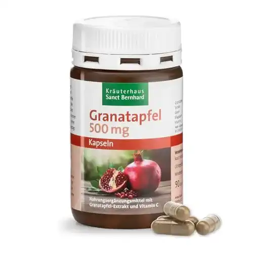 Granatapfel-Kapseln von Kräuterhaus Sanct Bernhard mit Ellagsäure und Vitamin C