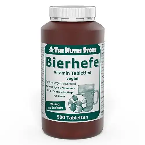 Bierhefe Tabletten The Nutri Store mit 500 mg B-Vitaminen