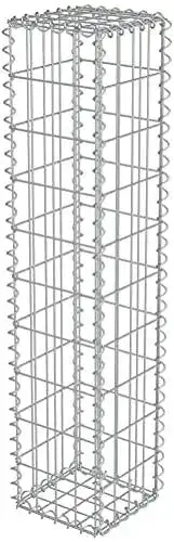 Gabionensäule DEFACTO 25 x 25 x 120 cm aus verzinktem Stahl