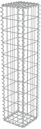 Gabionensäule DEFACTO 25 x 25 x 120 cm aus verzinktem Stahl