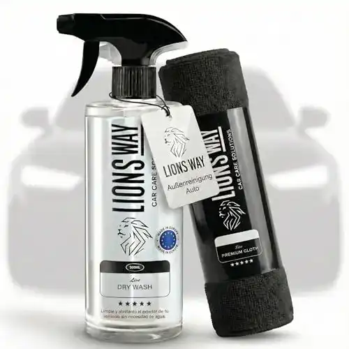 Lionsway Trockenwäsche 500ml – Wasserlose Autowäsche für effektive Reinigung
