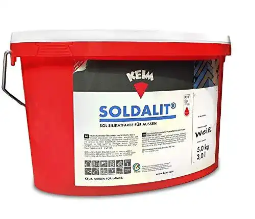 Silikatfarbe Außen Soldalit Keim 1111421 Fassadenfarbe Weiß 5kg