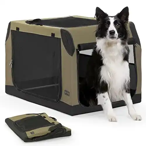 Faltbare Hundebox von Petsfit für den sicheren Transport von Hunden