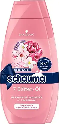 Schauma Shampoo 2er Set 2×400 ml mit 7 Blüten-Öl