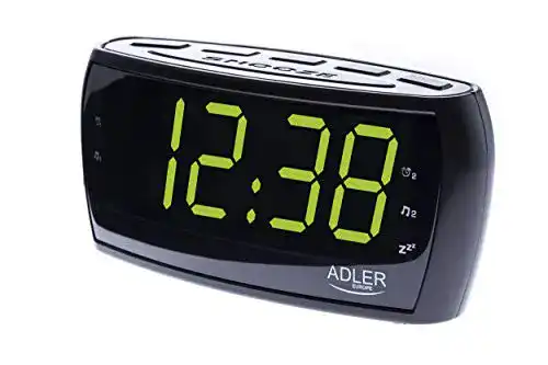Radiowecker für Senioren von Adler Europe mit großem Display