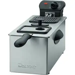 Kaltzonen-Fritteuse Clatronic FR 3587 aus Edelstahl mit 3 Litern Kapazität