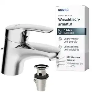 Hansa Armaturen MIX XS Waschtischarmatur mit Wassersparfunktion