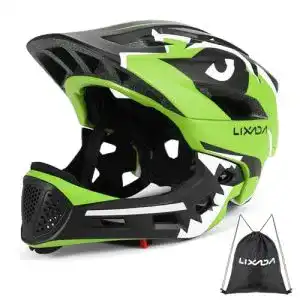 Crosshelm für Kinder von Lixada Fahrradhelm mit abnehmbarem Kinnschutz