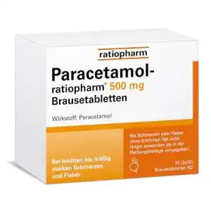 Paracetamol Ratiopharm 500 mg Brausetabletten zur Schmerzlinderung und Fiebersenkung