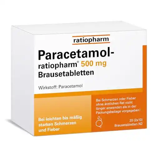 Paracetamol Ratiopharm 500 mg Brausetabletten zur Schmerzlinderung und Fiebersenkung