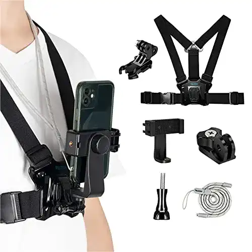Telesin Brustgurt für GoPro und Smartphones Universal Action Kamera Halterung