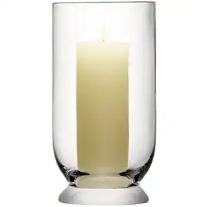 Kerzenglas LSA International Terrace Sturmlaterne aus Glas, 30 cm