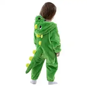 Dino-Kostüm Lolanta für Kinder Flanell Overall mit Kapuze
